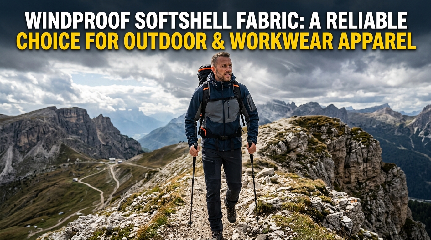 Vėjui atsparus Softshell audinys: patikimas pasirinkimas lauko ir darbo drabužiams