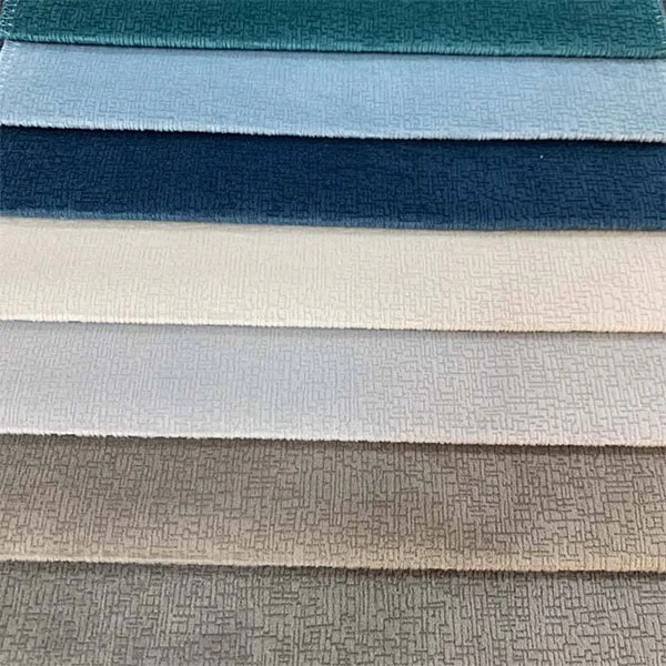 Paprastas vientisas šenilinis sofos audinys